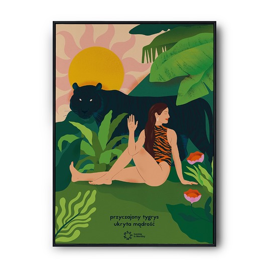 Przyczajony tygrys ! PLAKAT JOGA