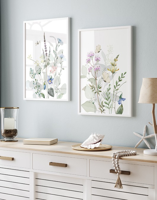 ZESTAW PLAKATÓW pastelowa łąka