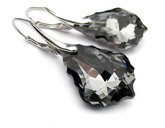 Kolczyki Silver Night Classic Baroque - Kryształ Swarovski