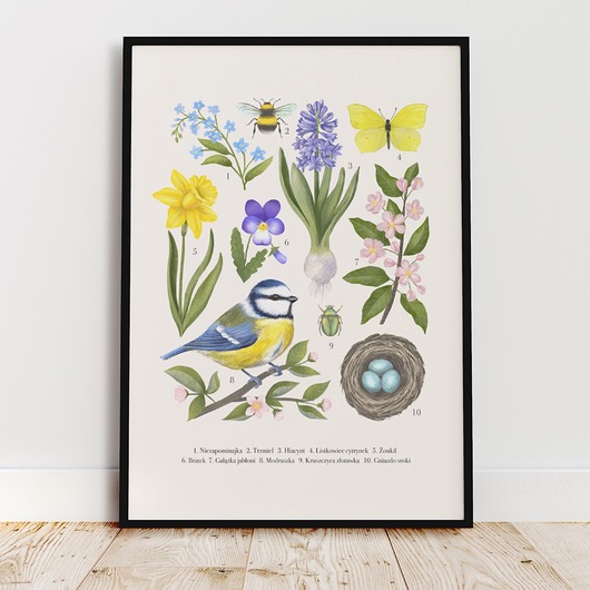 Plakat Wiosna 30x40 cm