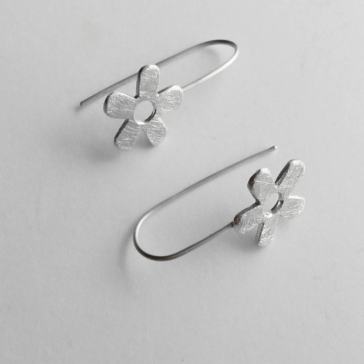 Kolczyki srebrne KWIAT
