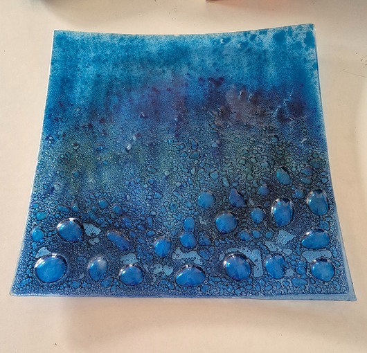 Patera szklana- abstrakcja