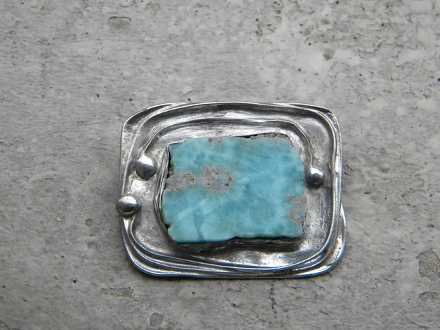Larimar - broszka