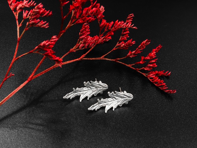 Srebrne kolczyki Bylica N1