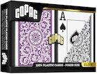 1546 Elite Poker, karty do gry, fioletowe/szare