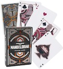 Mandalorian V2, karty do gry, czarne, pomarańczowe