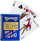 Bicycle Tally-Ho Metalluxe, karty do gry, czarne