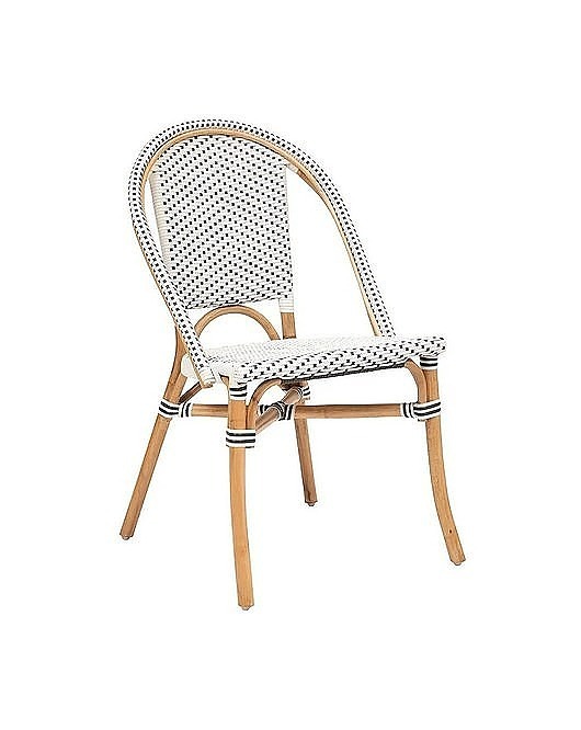 Krzesło Drewniane Krzesło Rattanowe Paris White