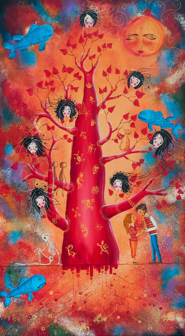 Drzewo bogiń - obraz