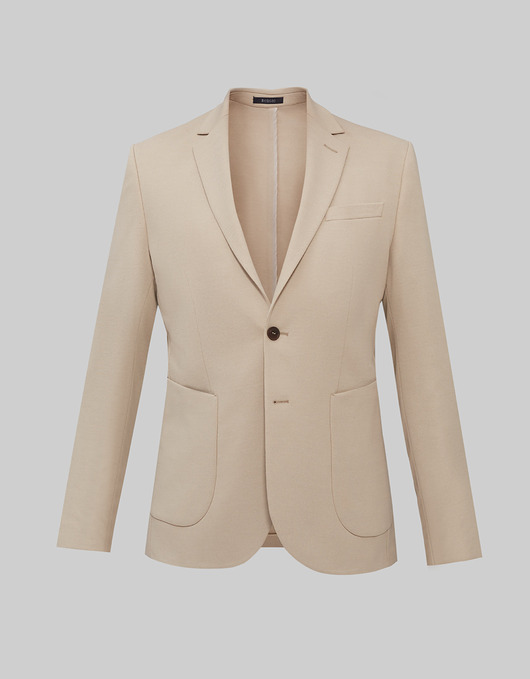 Marynarka do zestawu circello beżowy slim fit