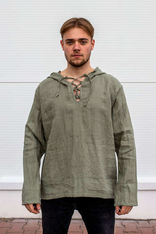 Koszula lniana męska