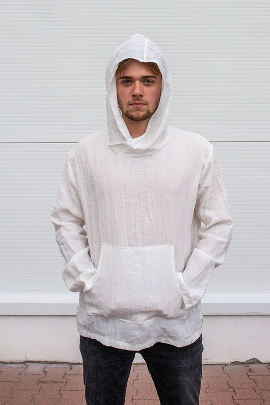 Koszulka męska z lnu, koszula lniana