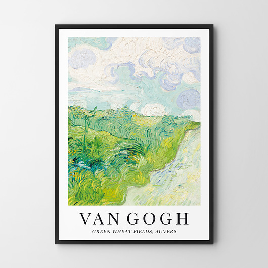 Plakat Van Gogh Green wheat fields, auvers