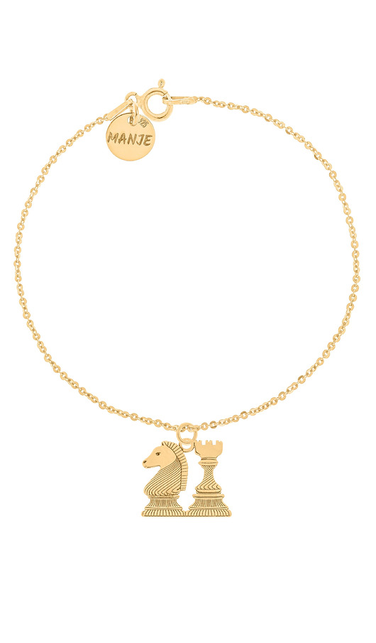 Pozłacana bransoletka z szachami