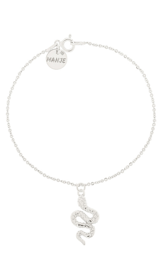 Srebrna bransoletka z wężem