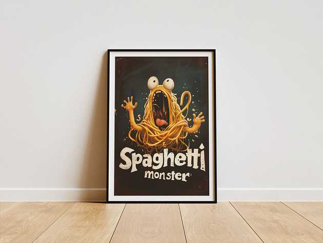 Plakat - Potwór spaghetti