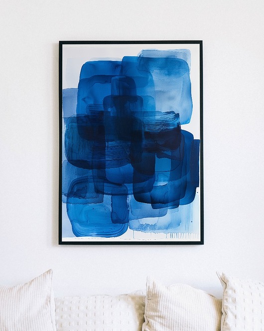 Plakat - Blue splash