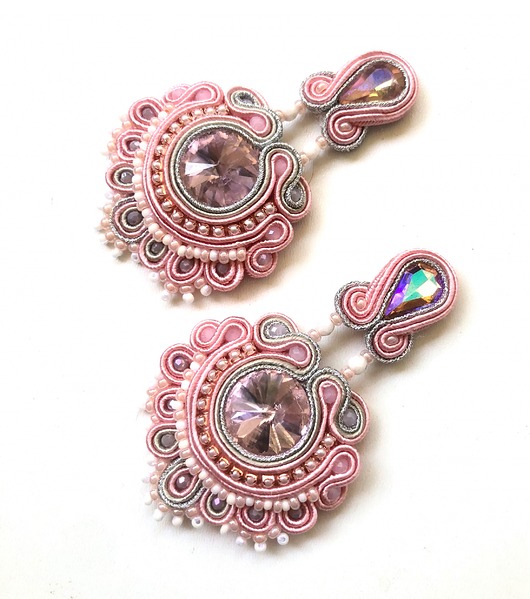 Sutaszowe kolczyki TULUZA