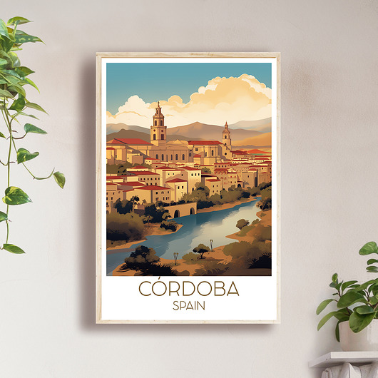 Hiszpania - Kordoba - Plakat, pamiątka dla podróżnika
