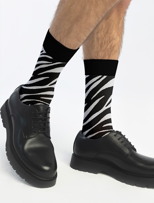 Skarpetki Geometryczne - Zebra Skin