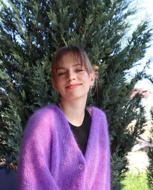 Kardigan moherowo-jedwabny KLIWER