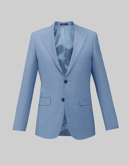 Marynarka do zestawu bairo błękitna slim fit