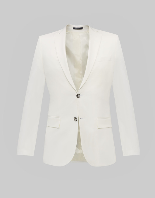 Marynarka do zestawu lido biały slim fit