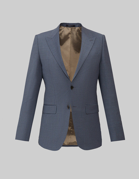 Marynarka do zestawu levone niebieski slim fit