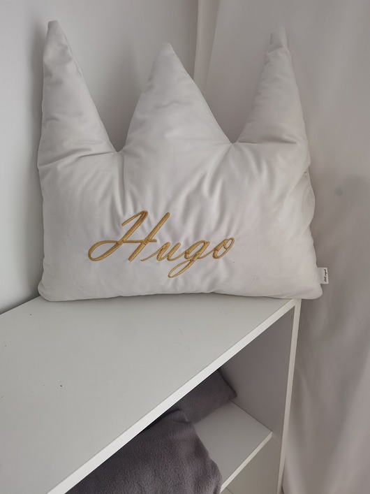 Poduszka personalizowana - korona (kolory, tkaniny)