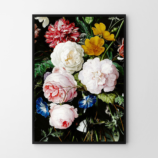 Plakat Kwiaty w bliskim kadrze Black flowers