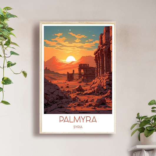 Syria - Palmyra - Plakat, pamiątka dla podróżnika