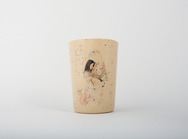 Beżowy kubek 300 ml