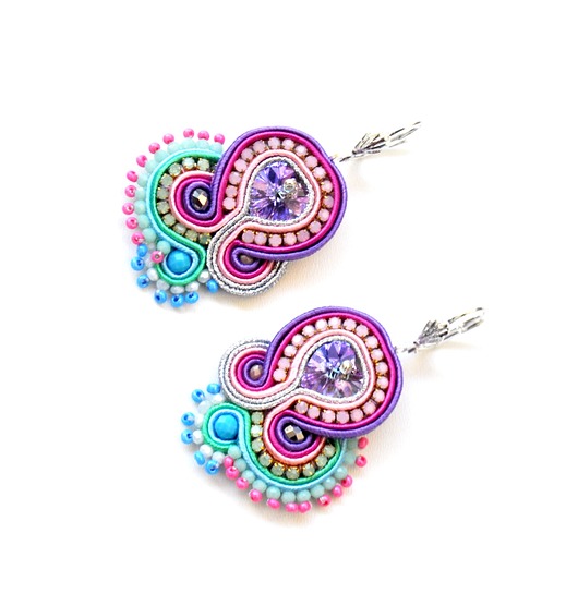 Sutaszowe kolczyki NICEA