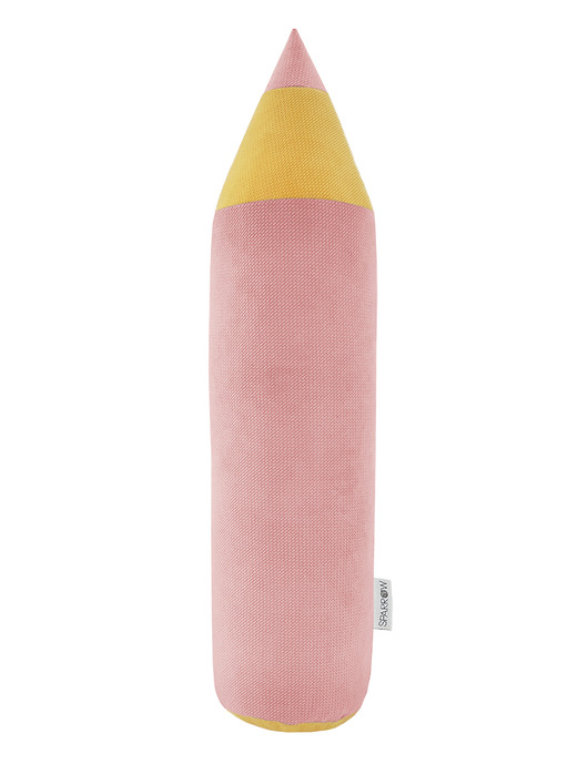 Poduszka Kredka Velvet POWDER PINK