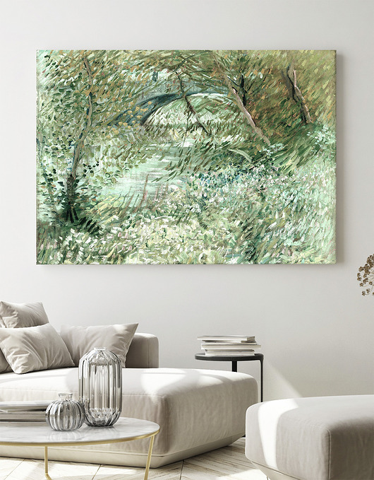 Vincent van Gogh - Pejzaż - 100x70 cm (1-0357)