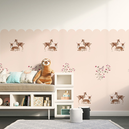 Naklejka Lamperia-jelonki-pink