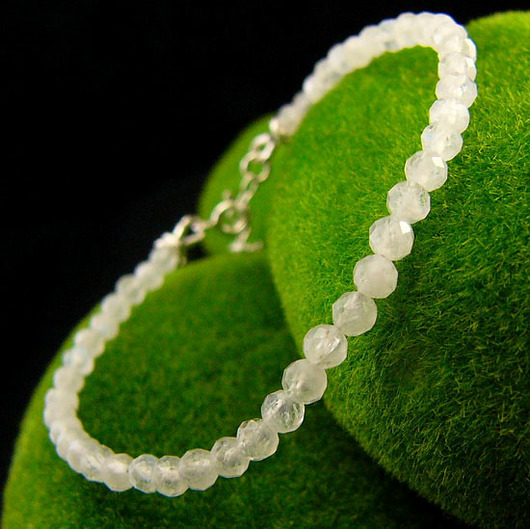 Bransoleta - Kamień Księżycowy Srebro 4