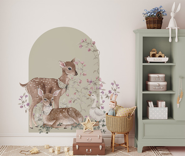 Naklejka Kwiecista Dolina-green