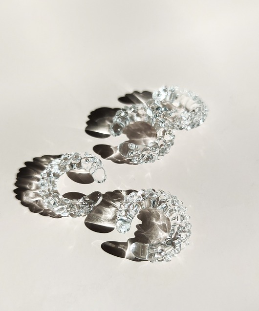 Szklana nausznica Crystal