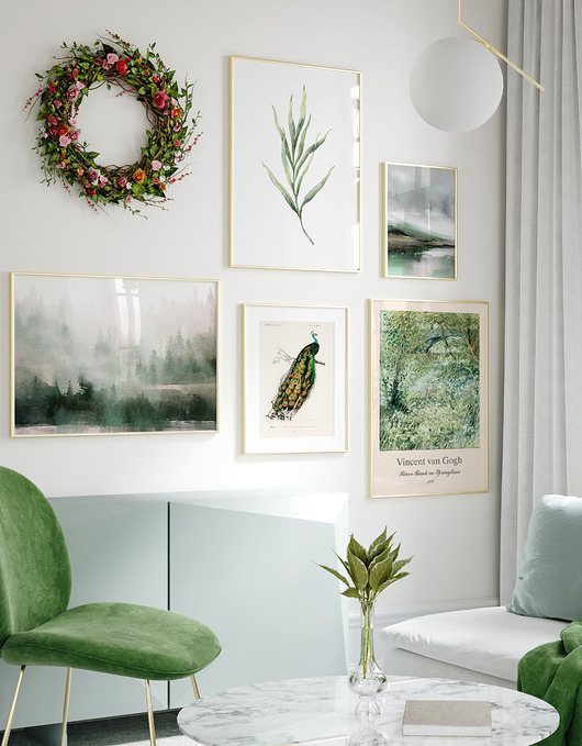 Plakaty do salonu Zestaw 5 części- Natura i Pejzaże