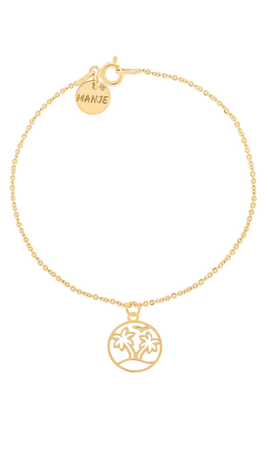 Pozłacana bransoletka z palmami