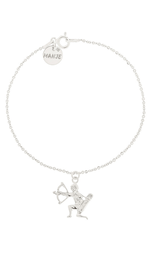 Srebrna bransoletka ze znakiem zodiaku Strzelec