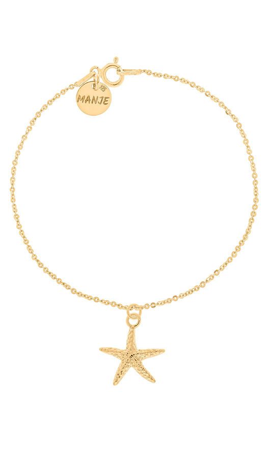 Pozłacana bransoletka z rozgwiazdą