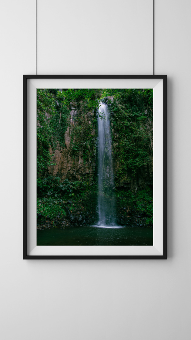 Wodospad, Madera, plakat, fotografia, plik cyfrowy