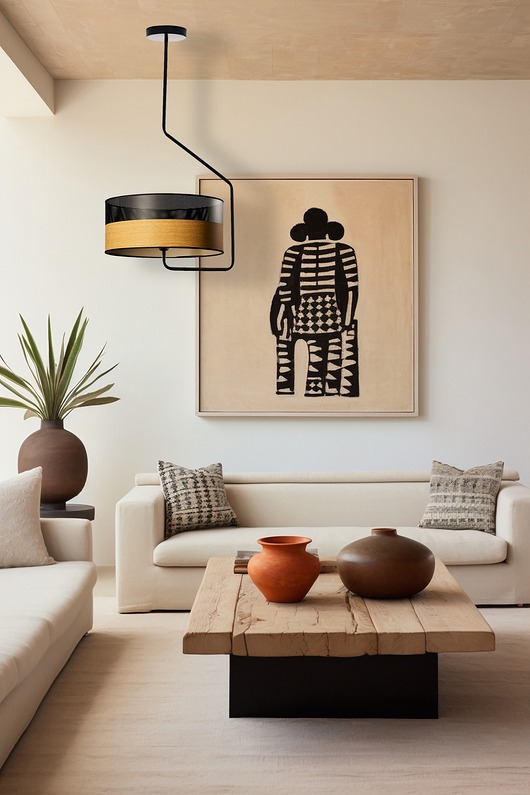 Lampa sufitowa nad stół do salonu LAVRIO DUAL