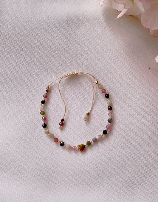 Bransoletka Kolorowy Turmalin