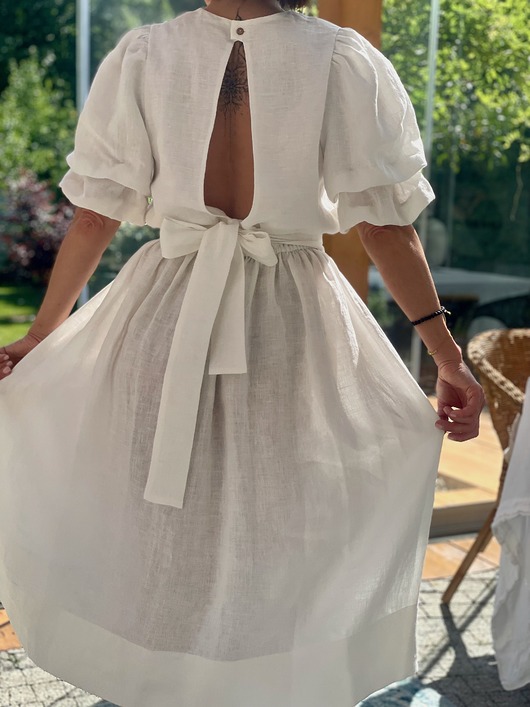 Lniana sukienka Cloud