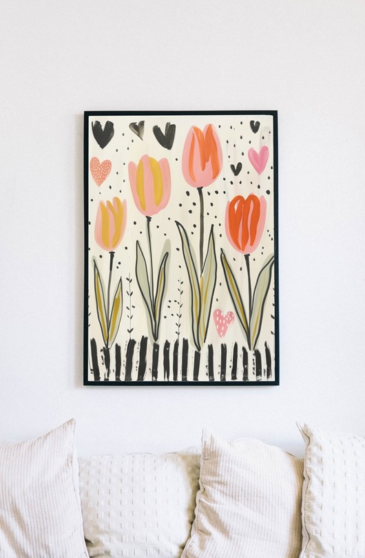 Plakat - Kocham tulipany 2