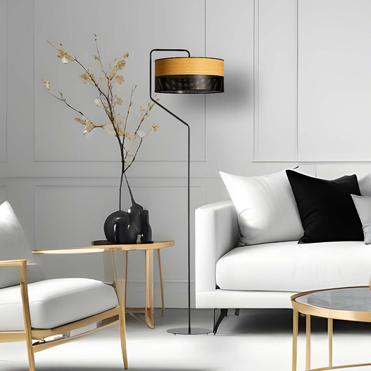 Skandynawska lampa stojąca do salonu LED TESALLIA DUAL