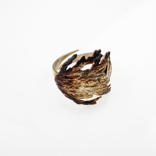 Tuja - pierścionek srebrny